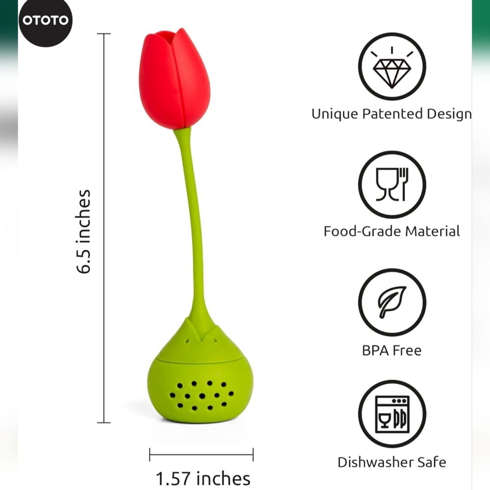 OTOTO Cute Tea Infuser - Loose Leaf Tea Steeper, Tea Accessories, Tea Diffusers, - Picture 4 of 6